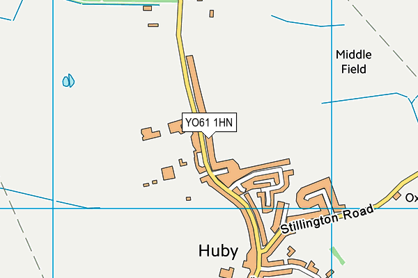 YO61 1HN map - OS VectorMap District (Ordnance Survey)
