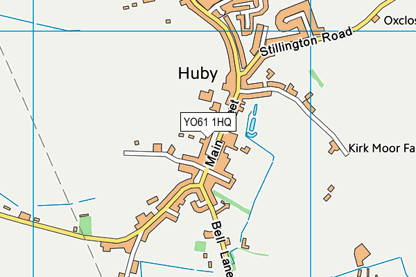 YO61 1HQ map - OS VectorMap District (Ordnance Survey)