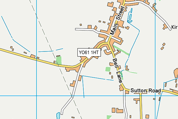 YO61 1HT map - OS VectorMap District (Ordnance Survey)