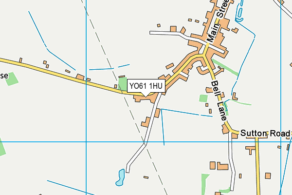 YO61 1HU map - OS VectorMap District (Ordnance Survey)