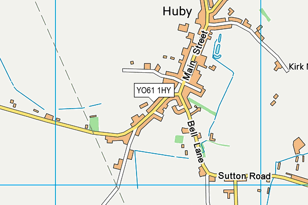 YO61 1HY map - OS VectorMap District (Ordnance Survey)