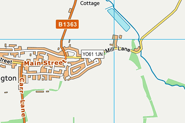 YO61 1JN map - OS VectorMap District (Ordnance Survey)