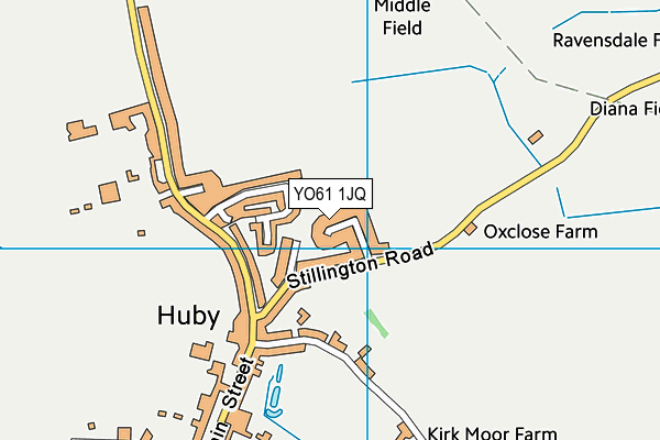 YO61 1JQ map - OS VectorMap District (Ordnance Survey)