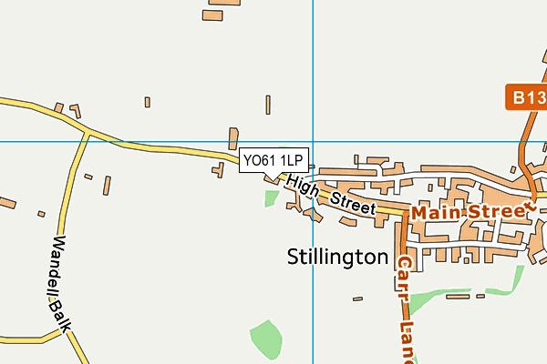 YO61 1LP map - OS VectorMap District (Ordnance Survey)