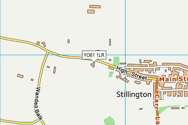 YO61 1LR map - OS VectorMap District (Ordnance Survey)