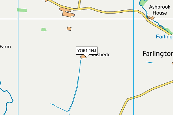 YO61 1NJ map - OS VectorMap District (Ordnance Survey)