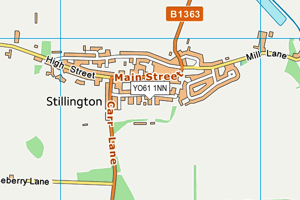 YO61 1NN map - OS VectorMap District (Ordnance Survey)