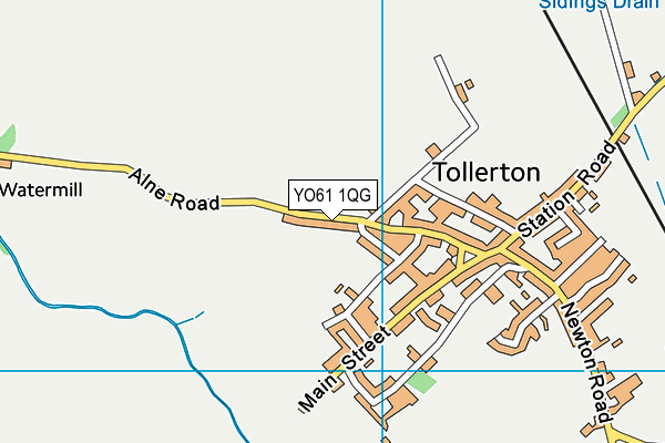 YO61 1QG map - OS VectorMap District (Ordnance Survey)