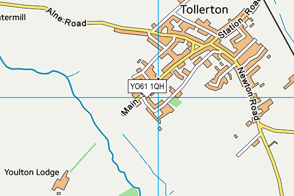 YO61 1QH map - OS VectorMap District (Ordnance Survey)