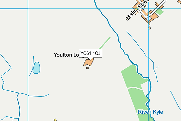 YO61 1QJ map - OS VectorMap District (Ordnance Survey)