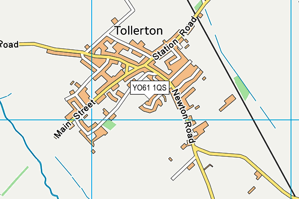 YO61 1QS map - OS VectorMap District (Ordnance Survey)