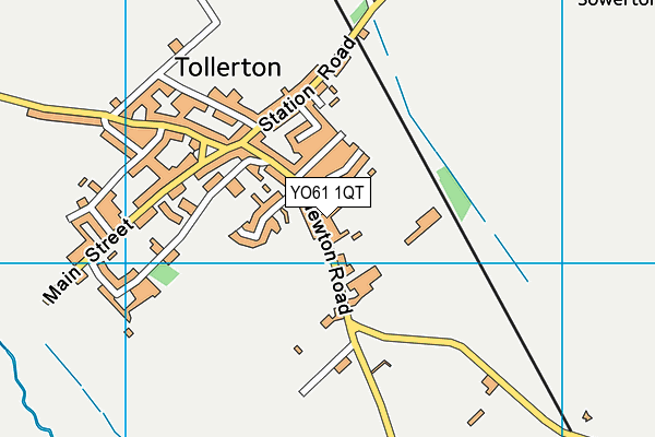YO61 1QT map - OS VectorMap District (Ordnance Survey)