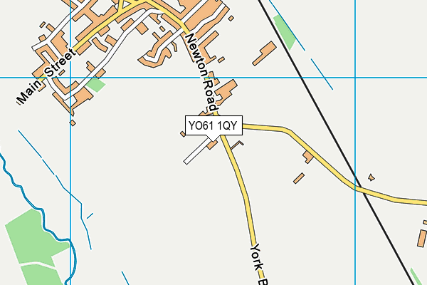 YO61 1QY map - OS VectorMap District (Ordnance Survey)