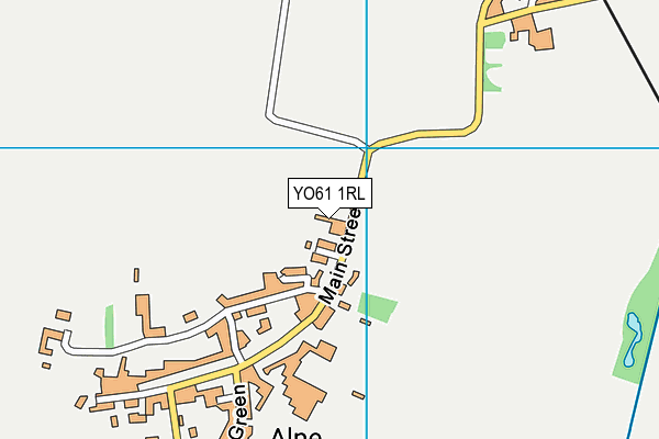 YO61 1RL map - OS VectorMap District (Ordnance Survey)