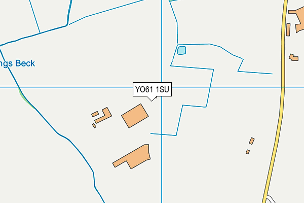 YO61 1SU map - OS VectorMap District (Ordnance Survey)