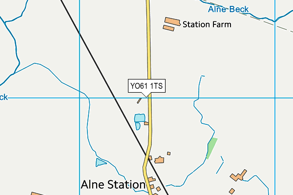 YO61 1TS map - OS VectorMap District (Ordnance Survey)