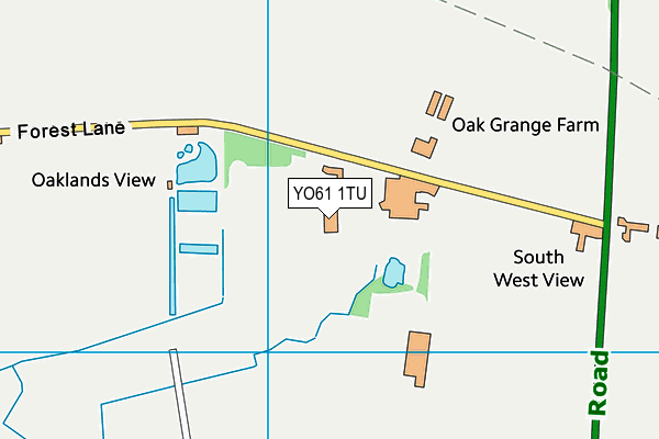 YO61 1TU map - OS VectorMap District (Ordnance Survey)