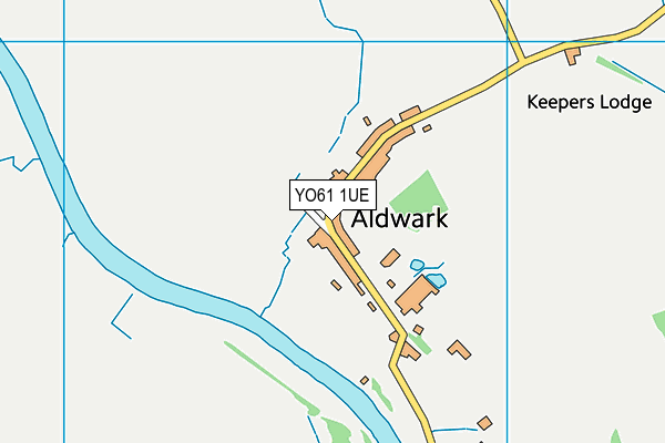 YO61 1UE map - OS VectorMap District (Ordnance Survey)