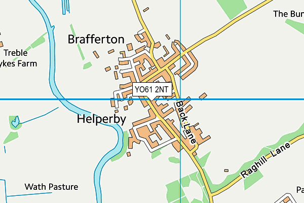 YO61 2NT map - OS VectorMap District (Ordnance Survey)
