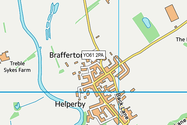 St Peter's Brafferton Church of England Voluntary Aided Primary School map (YO61 2PA) - OS VectorMap District (Ordnance Survey)