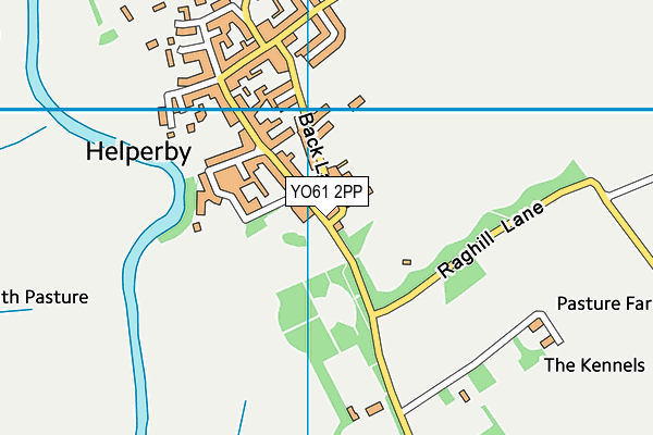 YO61 2PP map - OS VectorMap District (Ordnance Survey)