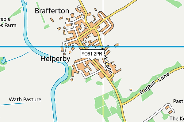 YO61 2PR map - OS VectorMap District (Ordnance Survey)