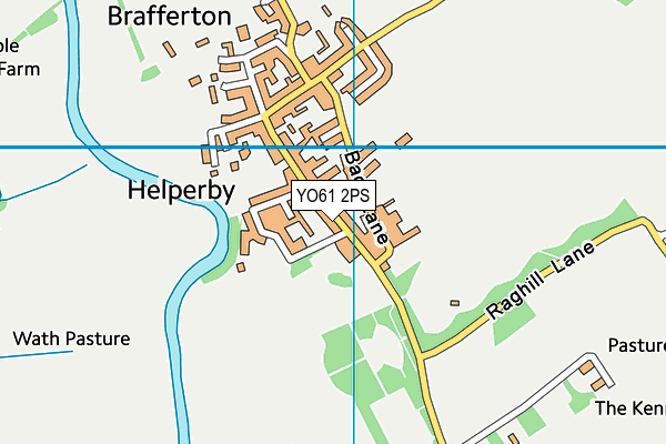 YO61 2PS map - OS VectorMap District (Ordnance Survey)