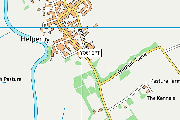 YO61 2PT map - OS VectorMap District (Ordnance Survey)