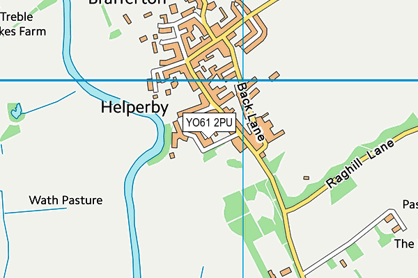 YO61 2PU map - OS VectorMap District (Ordnance Survey)