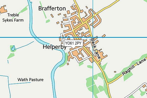 YO61 2PY map - OS VectorMap District (Ordnance Survey)