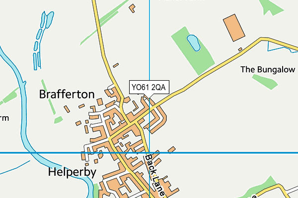 YO61 2QA map - OS VectorMap District (Ordnance Survey)
