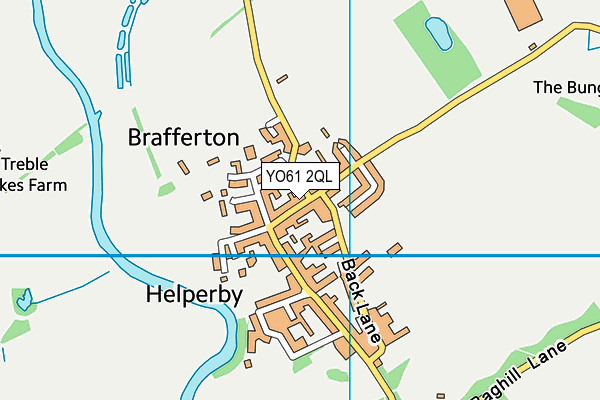 YO61 2QL map - OS VectorMap District (Ordnance Survey)