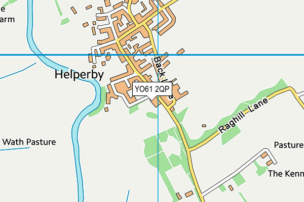 YO61 2QP map - OS VectorMap District (Ordnance Survey)