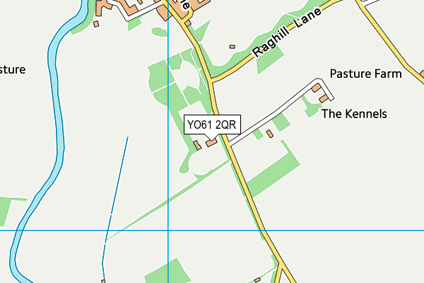 YO61 2QR map - OS VectorMap District (Ordnance Survey)