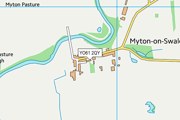 YO61 2QY map - OS VectorMap District (Ordnance Survey)