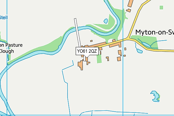YO61 2QZ map - OS VectorMap District (Ordnance Survey)