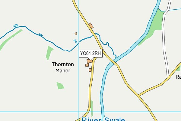 YO61 2RH map - OS VectorMap District (Ordnance Survey)