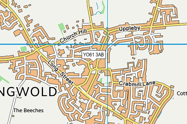 YO61 3AB map - OS VectorMap District (Ordnance Survey)