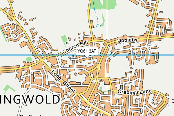 YO61 3AT map - OS VectorMap District (Ordnance Survey)