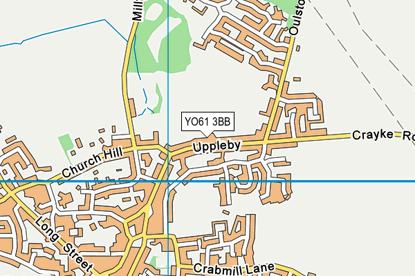YO61 3BB map - OS VectorMap District (Ordnance Survey)