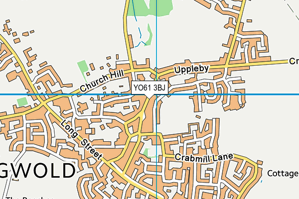 YO61 3BJ map - OS VectorMap District (Ordnance Survey)