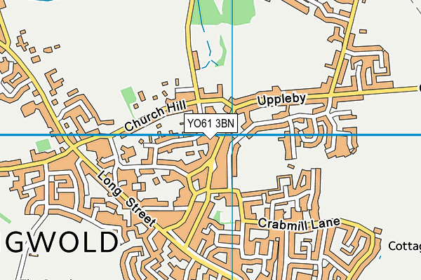 YO61 3BN map - OS VectorMap District (Ordnance Survey)