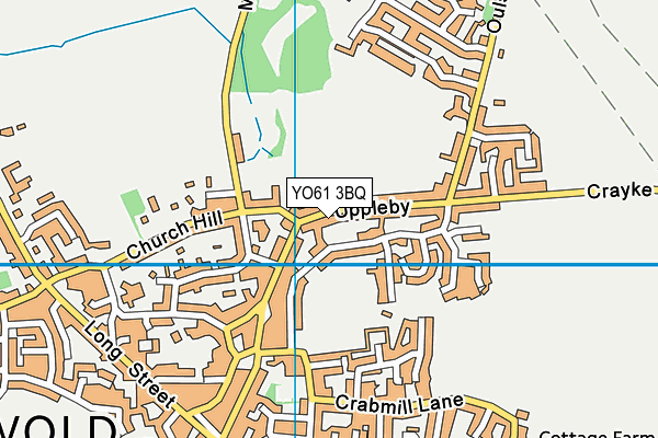 YO61 3BQ map - OS VectorMap District (Ordnance Survey)