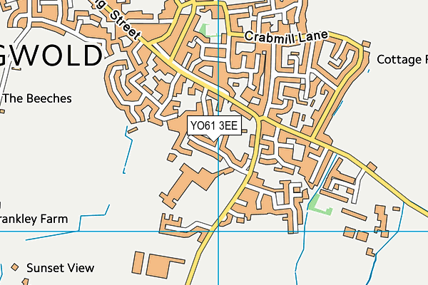 YO61 3EE map - OS VectorMap District (Ordnance Survey)