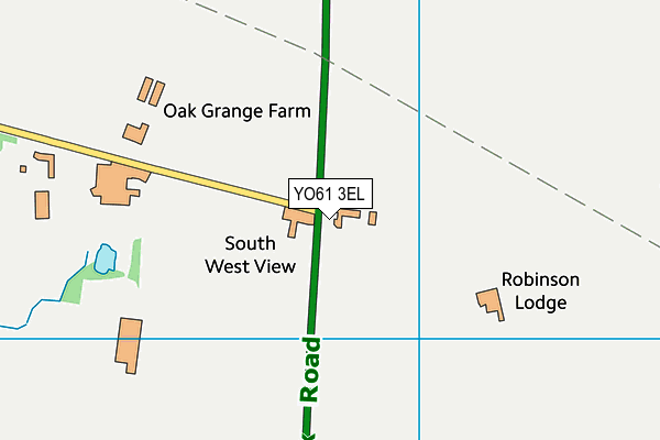 YO61 3EL map - OS VectorMap District (Ordnance Survey)