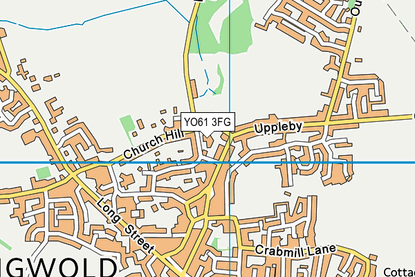 YO61 3FG map - OS VectorMap District (Ordnance Survey)