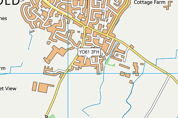 YO61 3FH map - OS VectorMap District (Ordnance Survey)