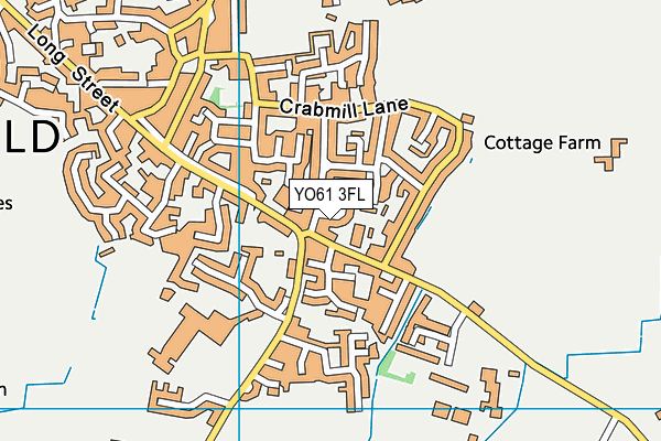 YO61 3FL map - OS VectorMap District (Ordnance Survey)