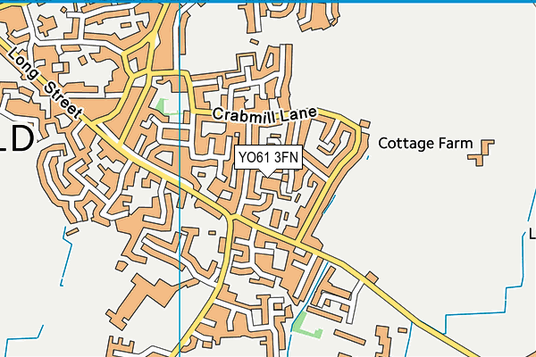 YO61 3FN map - OS VectorMap District (Ordnance Survey)