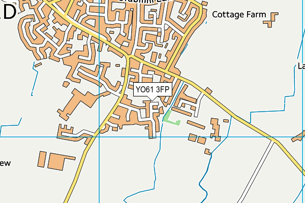 YO61 3FP map - OS VectorMap District (Ordnance Survey)